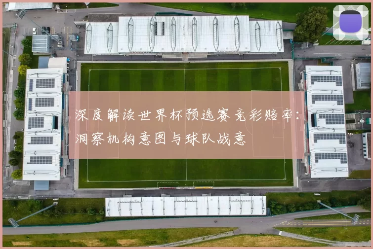 深度解读世界杯预选赛竞彩赔率：洞察机构意图与球队战意